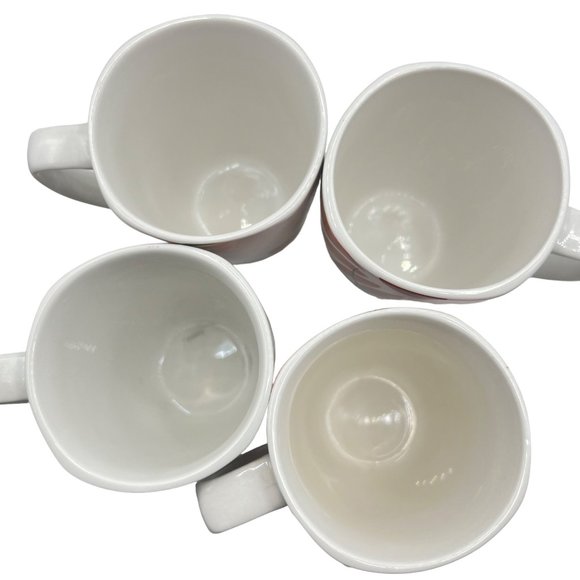 Corelle Coordinates Pretty Pink Flower Porcelain Coffee Cup Mug Set Of 4 - Picture 4 of 8